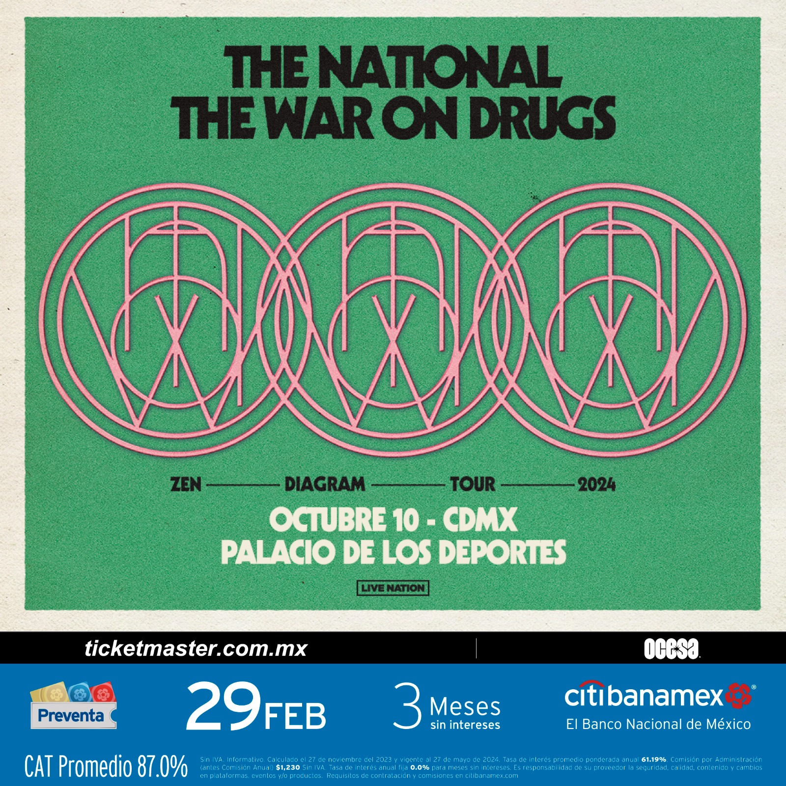 THE NATIONAL Y THE WAR ON DRUGS ANUNCIAN ZEN DIAGRAM TOUR EN 2024 ...