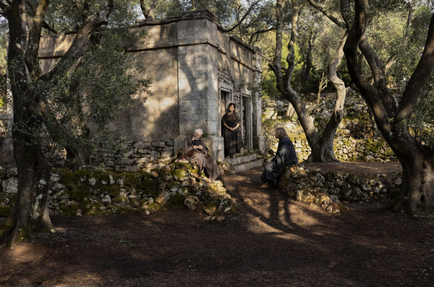 The Return, directed by Uberto Pasolini, with Ralph Fiennes (Odysseus),  Juliette Binoche (Penelope), Charlie Plummer (Telemachus), Marwan Kenzari (Antinous), Claudio Santamaria (Eumaeus).