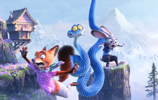 UNRAVELED – In Walt Disney Animation Studios’ “Zootopia 2,” rookie cops Judy Hopps (voice of Ginnifer Goodwin) and Nick Wilde (voice of Jason Bateman), who find themselves unraveling a mystery alongside a snake called Gary De’Snake (voice of Ke Huy Quan). From the Oscar-winning team of Disney Animation chief creative officer Jared Bush and Byron Howard (directors) and Yvett Merino (producer), “Zootopia 2” releases in theaters Nov. 26, 2025. © 2025 Disney Enterprises, Inc. All Rights Reserved.