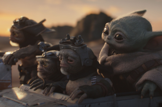 (L-R) Bai, Clang, Keeto and Grogu in Lucasfilm's THE MANDALORIAN AND GROGU. Photo courtesy of Lucasfilm. © 2025 Lucasfilm Ltd™. All Rights Reserved.