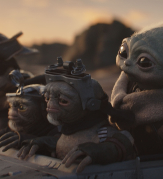 (L-R) Bai, Clang, Keeto and Grogu in Lucasfilm's THE MANDALORIAN AND GROGU. Photo courtesy of Lucasfilm. © 2025 Lucasfilm Ltd™. All Rights Reserved.