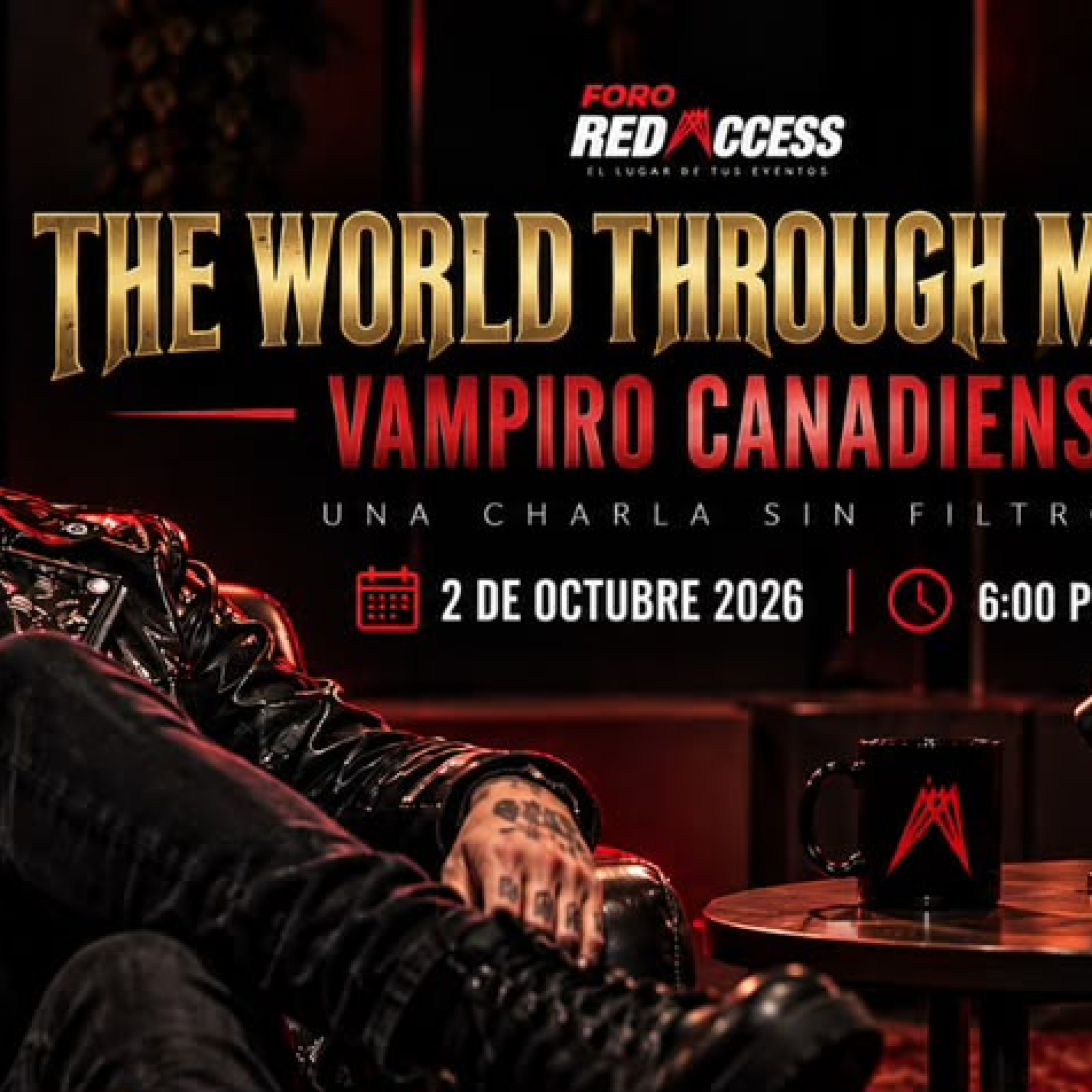 VAMPIRO CONFERENCIA RED ACCESS OCT 2026 CARTEL HOR