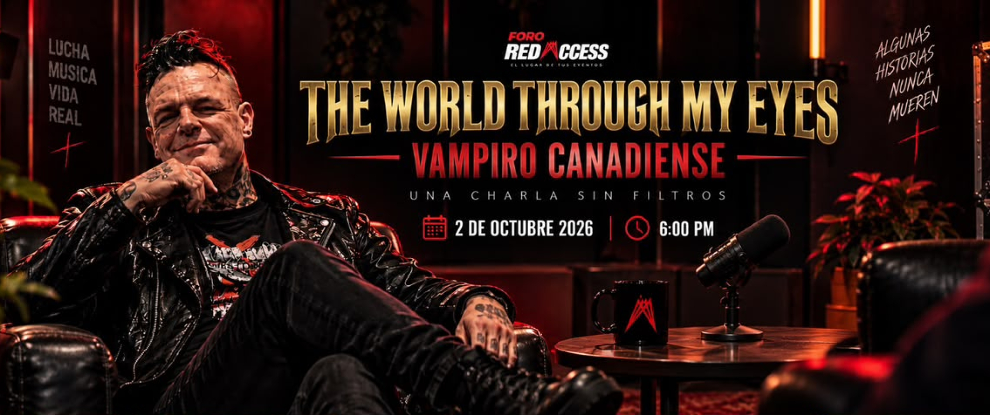 VAMPIRO CONFERENCIA RED ACCESS OCT 2026 CARTEL HOR