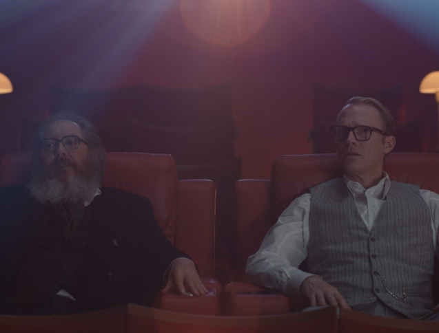 (L - R) James Spader and Paul Bettany in VisionQuest exclusively on Disney+. Photo courtesy of Marvel. © 2026 Marvel. All Rights Reserved.